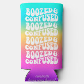 ブーズド混乱レトロレタリングレインボーグラデーションS スリム缶クーラー (裏面)