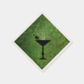 ブーズハロウィングリーン紙ナプキンス スタンダードカクテルナプキン (角)