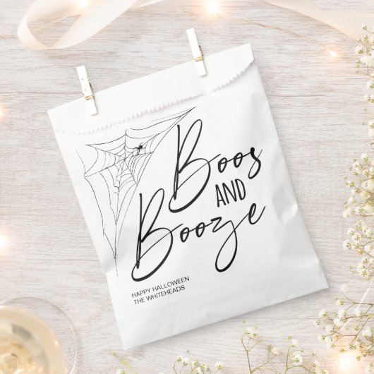 ブーズハローウィンパーティ フェイバーバッグ (クリップ留めされた状態)