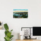 ブーズベイハーバーの空中表示 ポスター (ホームオフィス)