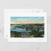 ブーズベイハーバーの空中表示 ポストカード (正面/裏面)