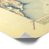 ブーズベイハーバーメインヴィンテージマップ1893 ポスター (角)