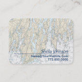 ブーズベイハーバーメイン航海のグラフクリーン新鮮 名刺 (裏面)