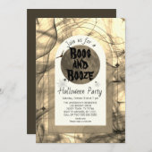 ブーズホラーヴィンテージ大人ハローウィンパーティ 招待状 (正面/裏面)