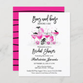 ブーズボーズブライダルシャワー予算招待状 (正面/裏面)