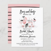 ブーズボーズブライダルシャワー予算招待状 (正面/裏面)