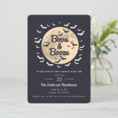 ブーズムーンこうもり大人ハローウィンパーティ 招待状 (スタンド正面)