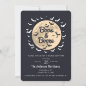 ブーズムーンこうもり大人ハローウィンパーティ 招待状 (正面)