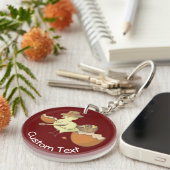 ブーズーキキーチェーン付きイースターシック キーホルダー (正面右)