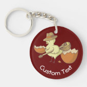 ブーズーキキーチェーン付きイースターシック キーホルダー (正面)