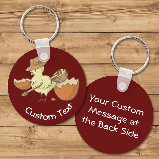 ブーズーキキーチェーン付きイースターシック キーホルダー