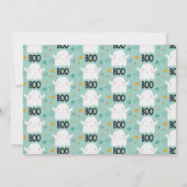 「ブーズ」を送るハロウィーンカスタムの写真がかわいい カード (裏面)