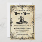 ブーズ&ブーズヴィンテージ大人ハローウィンパーティ 招待状 (正面)