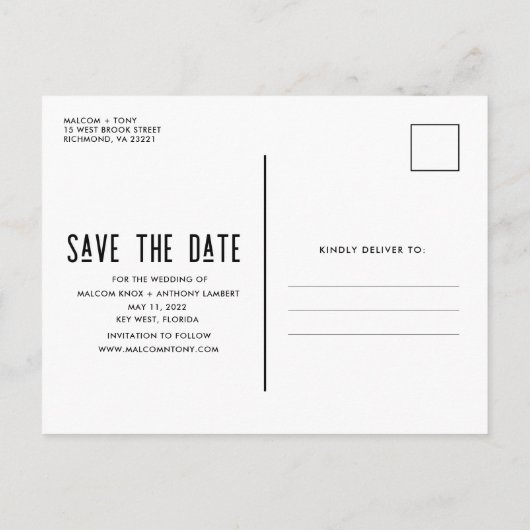 ブーズ、食べ物、バッドダンスおもしろいLGBTゲイ日付 案内ポストカード (裏面)