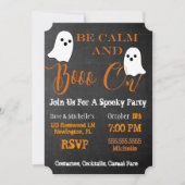 ブーゼとボスハロウィンブオンカクテルパーティー 招待状 (正面)