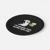 ブーゼの幽霊とビールの準備ができていおもしろいる ペーパープレート (アングル)