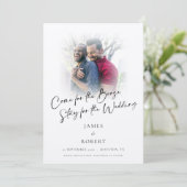 ブーゼ来フォトオーバーレイゲイ用結婚おもしろい セーブザデート (スタンド正面)