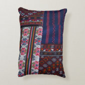 ブータカラフルン織物 アクセントクッション (裏面(縦))