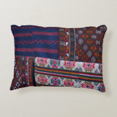 ブータカラフルン織物 アクセントクッション (裏面)