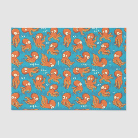 ブータコかわいいオレンジキッズウェア&デコル 薄葉紙 (正面)