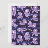 ブータコパープルベビーシャワー招待状 招待状 (裏面)