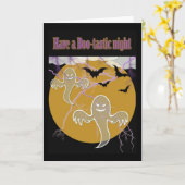 ブータスハロウィーンの夜 カード (黄色い花)