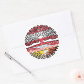 ブータニッシュオステレアイヒッシュオステライヒックバウム ラウンドシール (封筒)