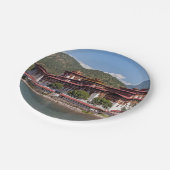 ブータンのプナカ・ドソン ペーパープレート (アングル)