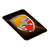 ブータンのメタリックエンブレム マグネット (右側)