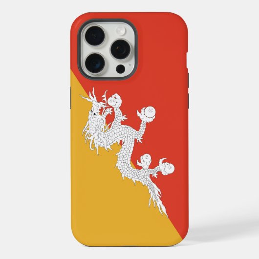ブータンの国旗 Apple iPhone 15 Pro Max ケース (裏面)