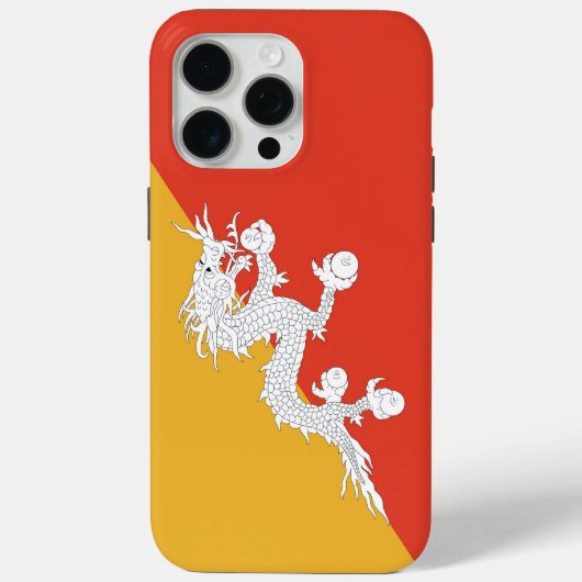 ブータンの国旗 Apple iPhone 15 Pro Max ケース Case-Mate iPhoneケース (裏面)