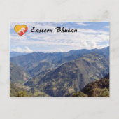 ブータンの平和な東山 – ヒマラヤ ポストカード (正面)
