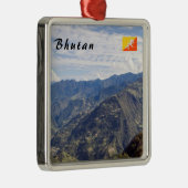 ブータンの平和な東山 – ヒマラヤ メタルオーナメント (右)