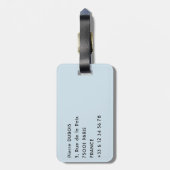 ブータンの平和な東山 – ヒマラヤ ラゲッジタグ (裏面縦)