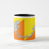 ブータンの旗のコーヒー・マグ マグカップ (中央)