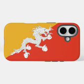 ブータンの旗のApple iPhone 16 Case-Mate iPhoneケース (裏面 (横))