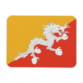 ブータンの旗を持つ愛国的な柔軟な磁石 マグネット (横)