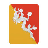 ブータンの旗を持つ愛国的な柔軟な磁石 マグネット (縦)