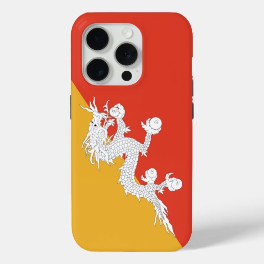 ブータンの旗 Case-Mate Apple iPhone 15 Pro iPhoneケース (裏面)