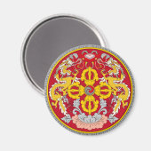 ブータンの紋章(རྒྱལ་ཡོངས་ལས་རྟགས་) マグネット (正面/裏面)