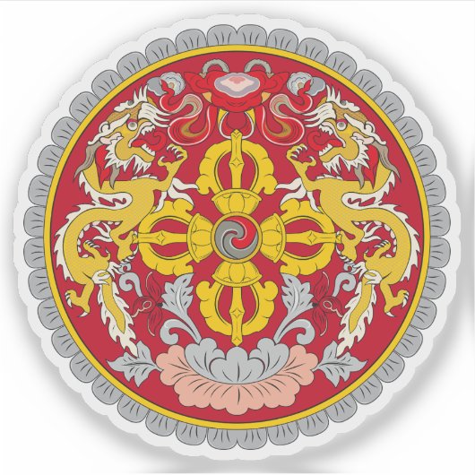 ブータンの紋章 シール (正面)