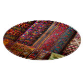 ブータンの織物を売り出す カッティングボード (角)