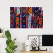 ブータンテキスタイル ポスター (ホームオフィス)