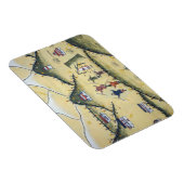 ブータンハウスとアーチェリー絵画 – ブータン マグネット (右側)