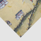 ブータンハウスとアーチェリー絵画 – ブータン 薄葉紙 (詳細)