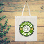 ブータンヒマラヤのエコツーリズムスロートラベルロゴ トートバッグ