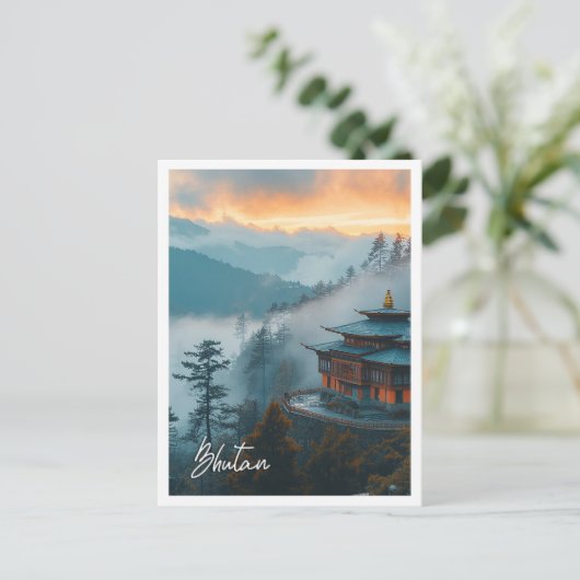 ブータンビューティフル観光客プレイス ポストカード (スタンド正面)