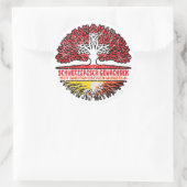 ブータンブータニッシュSchweizer Schweiz Baum Wurzel ラウンドシール (バッグ)