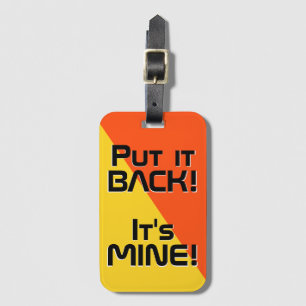 ブータン国おもしろい旗 ラゲッジタグ