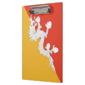 ブータン国旗が貼られた愛国的なクリップボード クリップボード (左)